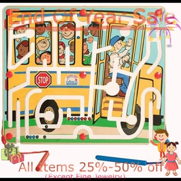 Educo Other - Educo SchoolDays Double Sided Magnetic Marble Maze